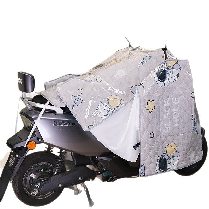 【full body waterproofing】summer electric vehicle windshield cover - sunshade, waterproof, and windproof for electric bikes