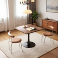 Household medieval style dining table milk tea shop commercial coffee table reception negotiation table slate tulip square table coffee table