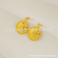 Two-piece set: new middle eastern dubai ethiopian women's pendant necklace and earrings, african sunflower style