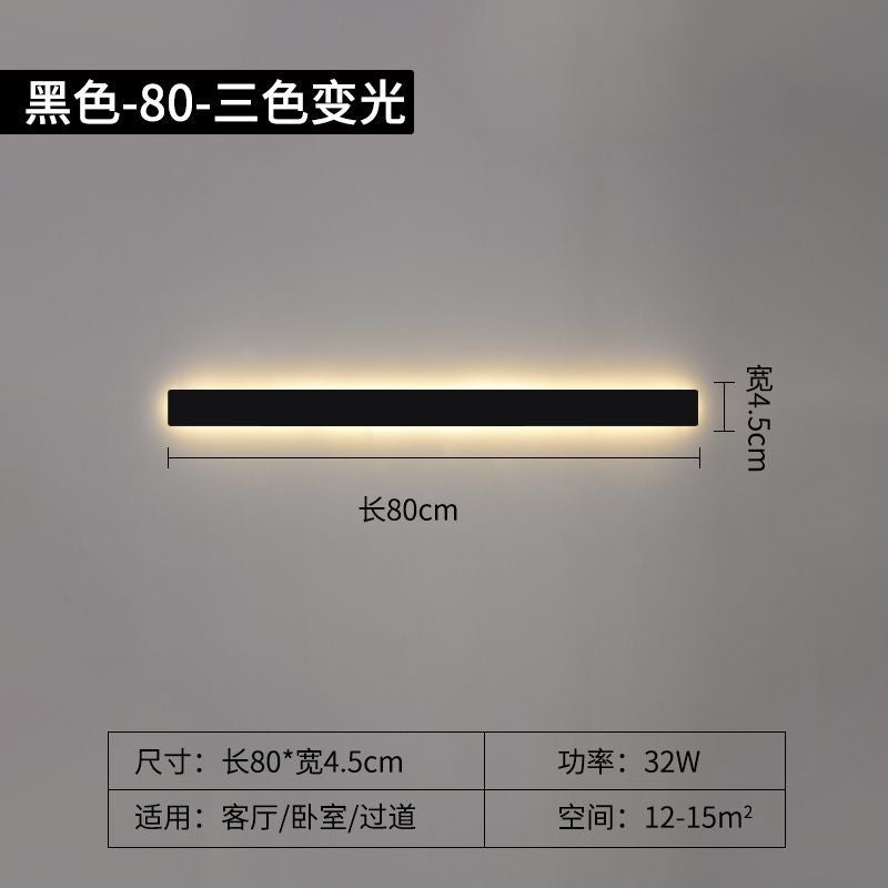 Long strip wall lamp modern casual living room sofa background wall lamp normcore bedroom bedside lamp aisle staircase lamp