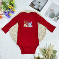 Original overstock: european & american style christmas romper for infants & toddlers - unisex, newborn, 100% cotton, one-piece crawling suit
