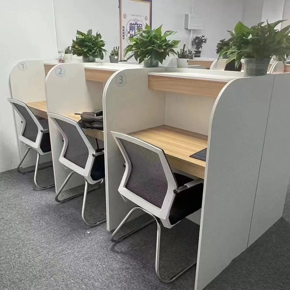 Self-study table immersive shared postgraduate entrance examination study table office desk employee seat certification table self-study room partition office desk