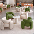 Italian single sofa business lounge area reception area casual sofa light luxury modern reception and negotiation table and chair set