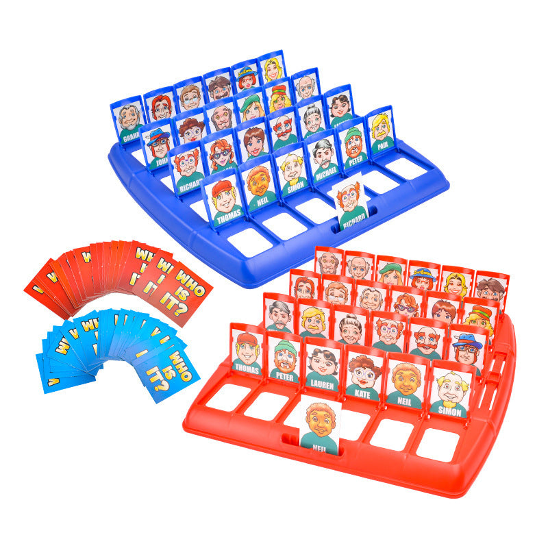 guess who? board game cards - logic & deduction family interactive game - educational toy for kids