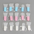 Cosmetic beauty silicone-like brush mask applicator - short handle, new mini mud mask smoothing facial beauty tool