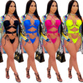 C5073 special offer: no returns or exchanges. please purchase with care. cross-border fashion women's summer beachwear & swimsuit set (european & american style)