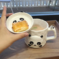 Cute and creative animal panda cartoon ceramic mug - large capacity, high-style milk & coffee cup, breakfast mug