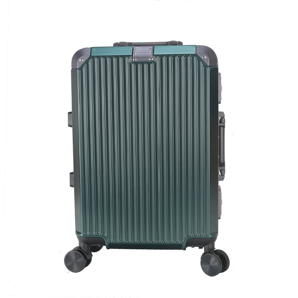 Metal corner aluminum frame luggage aluminum trolley suitcase simple atmospheric zipper case universal wheel anti-theft password box