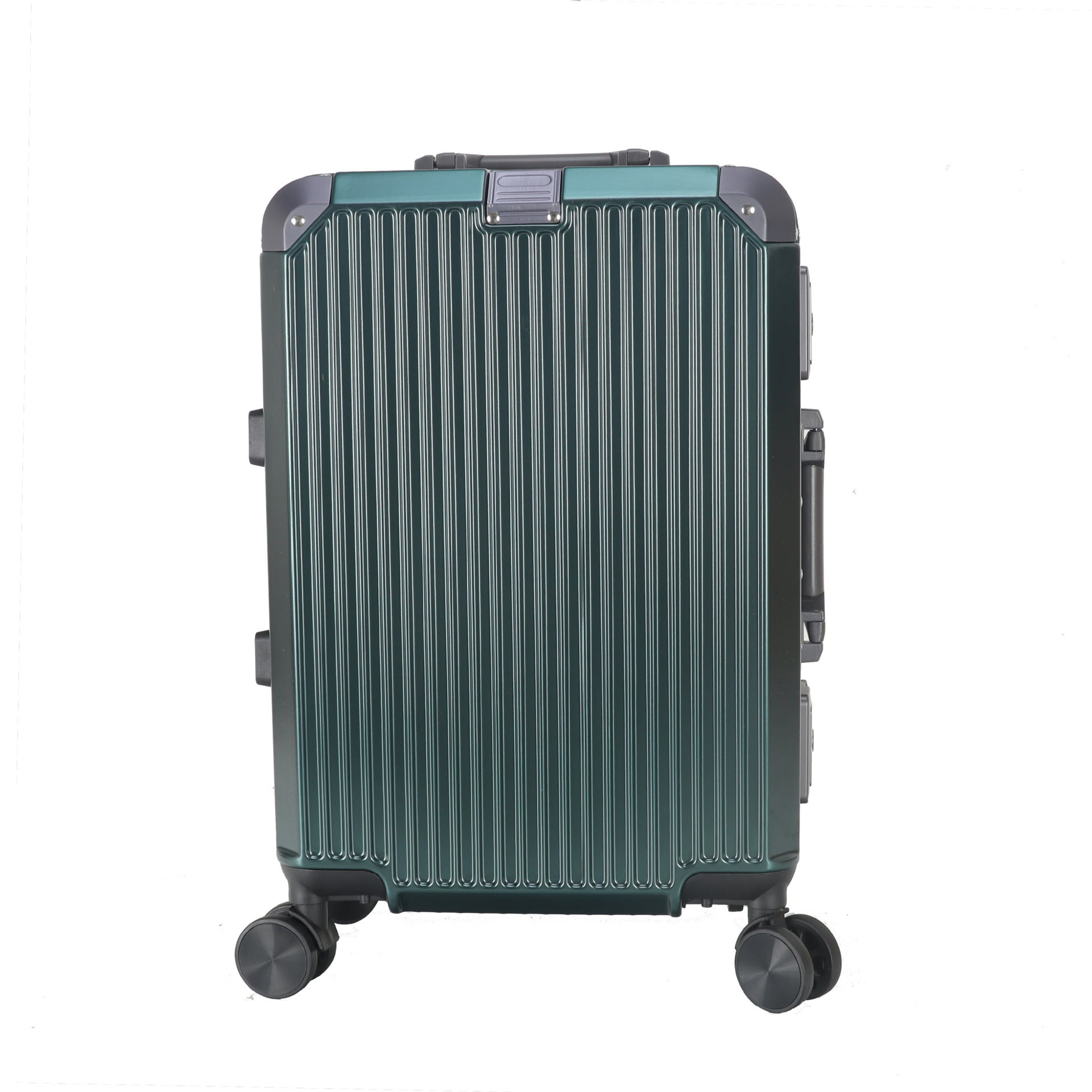 Metal corner aluminum frame luggage aluminum trolley suitcase simple atmospheric zipper case universal wheel anti-theft password box