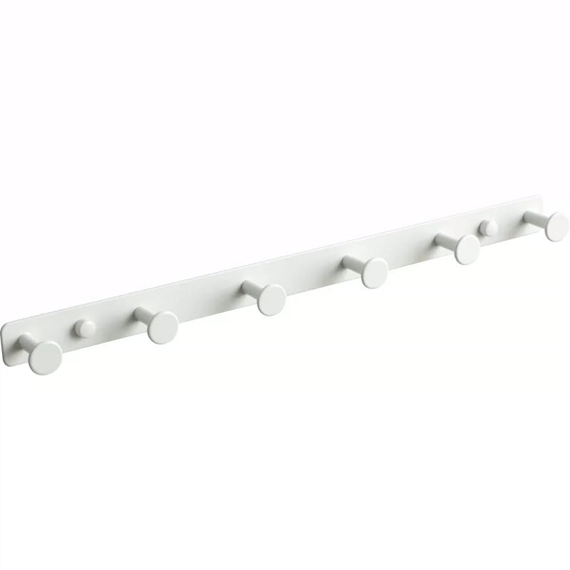 White hook coat hook entrance entrance entrance no punch punch storage rack wall key row hook storage rack