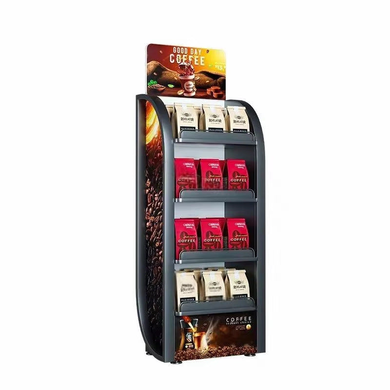 Source Factory New Oil Rack Lubricating Oil Display Rack Supermarket Convenience Store Display Rack Commercial Storage Food