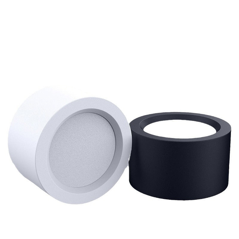 Round surface-mounted downlight, no need to open holes, ceiling-mounted living room clothing store lamp, entrance background corridor aisle led ceiling lamp
