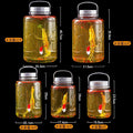 Special wine-making glass bottles and jars for home wine jars, food-grade green plums, bayberries, ginseng, empty bottles for wine-making
