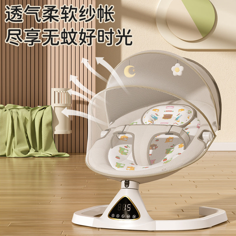 Cross-border baby coaxing artifact baby rocking chair baby coaxing reclining chair newborn rocking bed electric cradle soothing chair