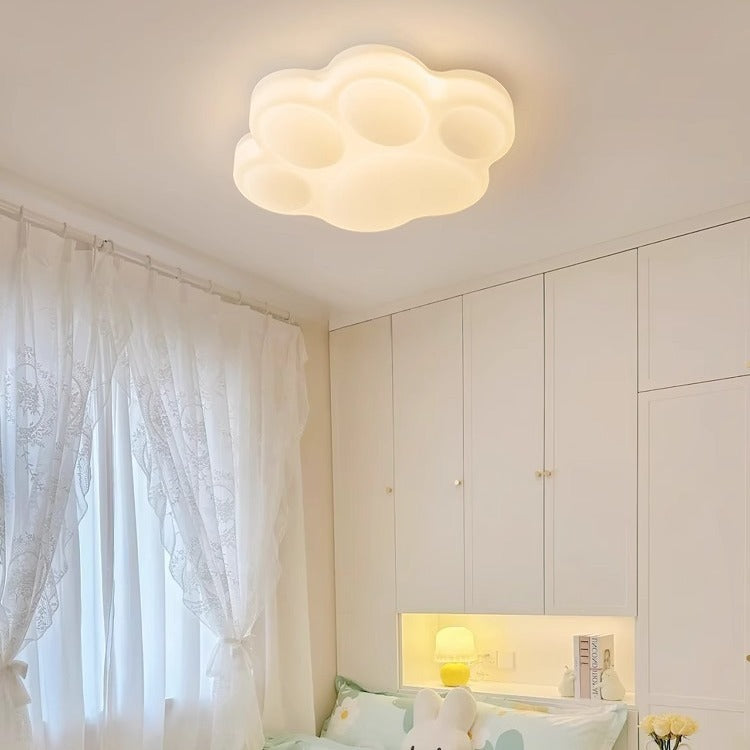 Cream wind warm children's room creative cute cat claw bedroom light ceiling light modern simple master bedroom room lighting