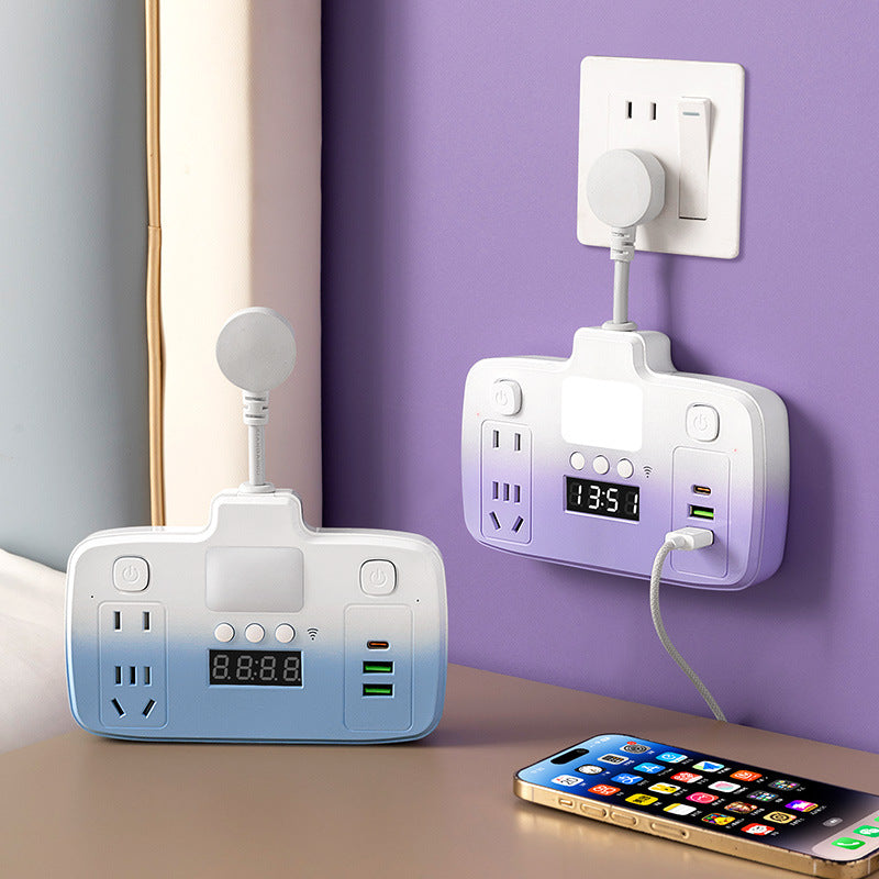 Timer socket power supply automatic power off reservation switch socket countdown protector usb row plug socket board