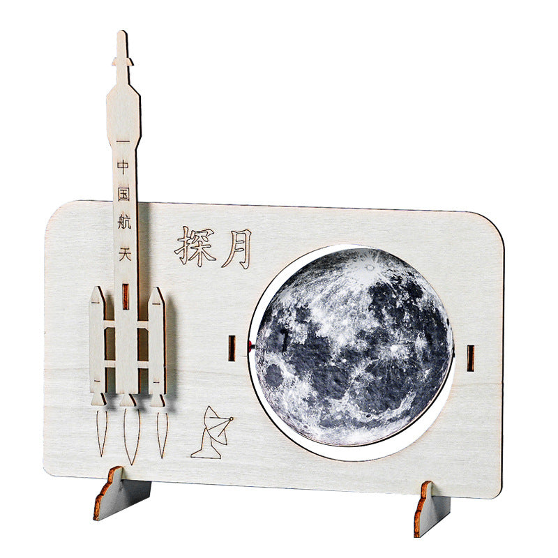 Moon Exploration Model Technology Small Production Handmade DIY Student Scientific Experiment Invention Teaching Aids STEAM Education Puzzle New