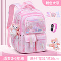 Girls' school backpack - new 2026 model for grades 1-6 - lightweight, ergonomic, and spine-protecting backpack for elementary school students