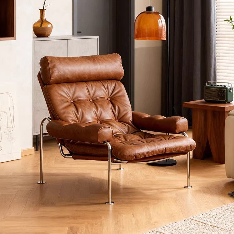 Designer rum chair cotton and linen casual chair living room study chair medieval style accessible luxury bauhaus style