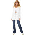Amazon fashion white button suit outwear women  spring new arrivalloosecasualflap pocket pantstops