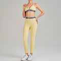 high waist hip lift and tummy control sling beautiful back running fitness sports intimates bra pants yoga suit for women