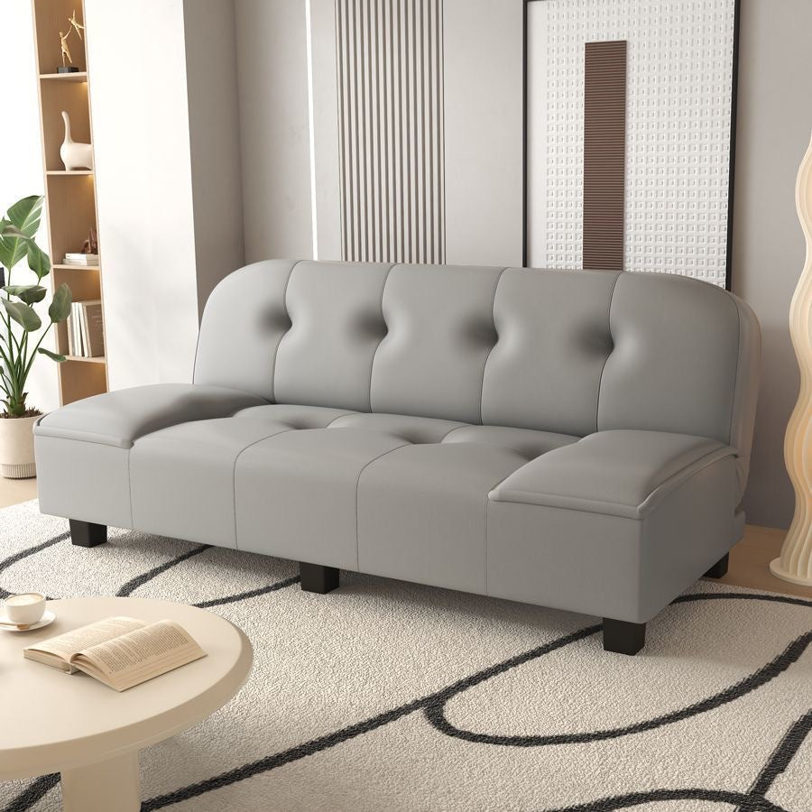 Foldable dual-purpose fabric sofa bed, detachable and washable, suitable for offices, rentals, and simple living spaces. multi-functional folding sofa bed