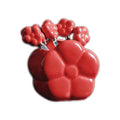 High-value, affordable luxury ceramic fruit fork & jar set - sunflower & bear design, stainless steel fruit forks included