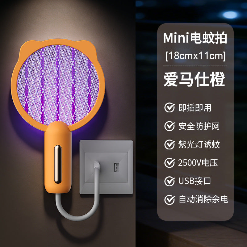 Electric mosquito swatter exportnew arrival rechargeable for home powerful electric grid swatter automatic mosquito trap mosquito killer lamp handy gadget fly swatter