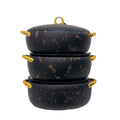 Export african heat preservation box2l2.5l3lexport3pcs set egg-shaped thermal insulation box
