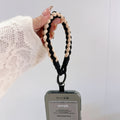 Colorful braided rope mobile phone creative short lanyard wrist nylon accessories satchel twist hanging ornaments cartoon finger ring
