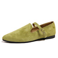 Suede flatsplaid lazy flatsautum cross-border plus size pointed toe soft bottom casual flats women's wholesale