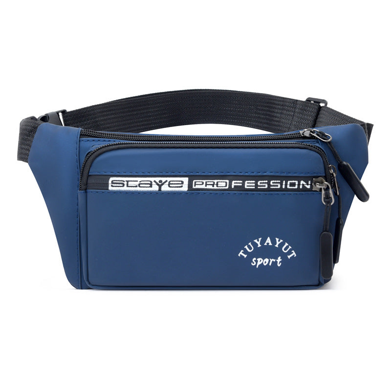 New outdoor sports breast bag multi-functional simple commuting fashion shoulder messenger bag going out portable mobile phone fanny pack