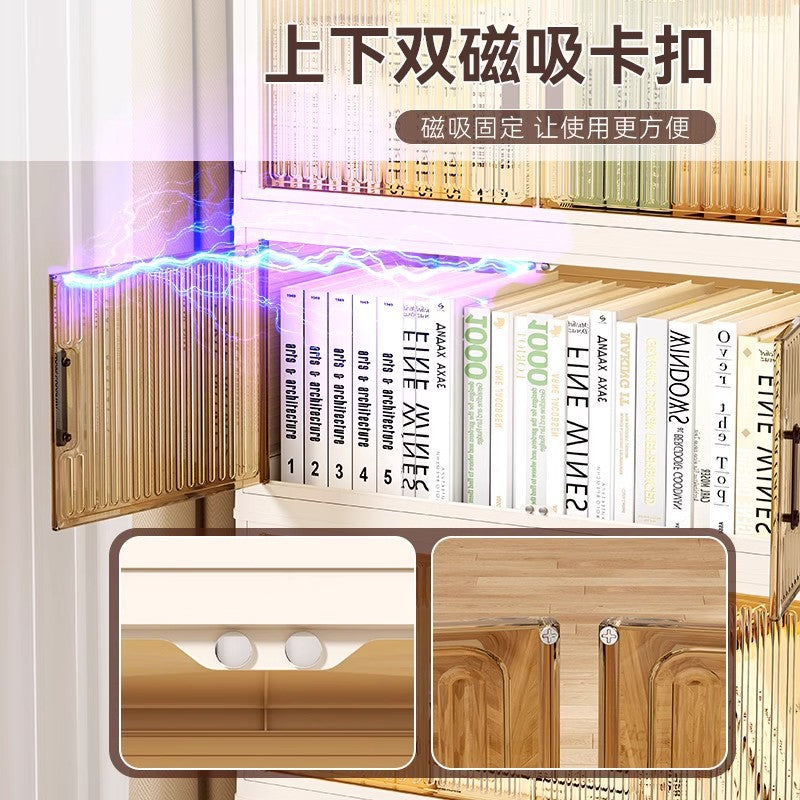 Book storage box Foldable box Storage cabinet Classroom student book storage box Transparent sorting storage box