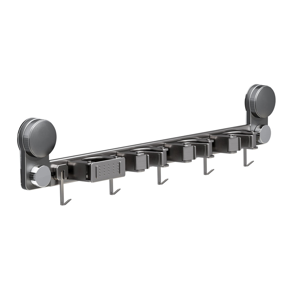 Suction cup mop wall hanging clip punch-free wall hanging broom mop for home bathroom bathroom strong fixed rack hook
