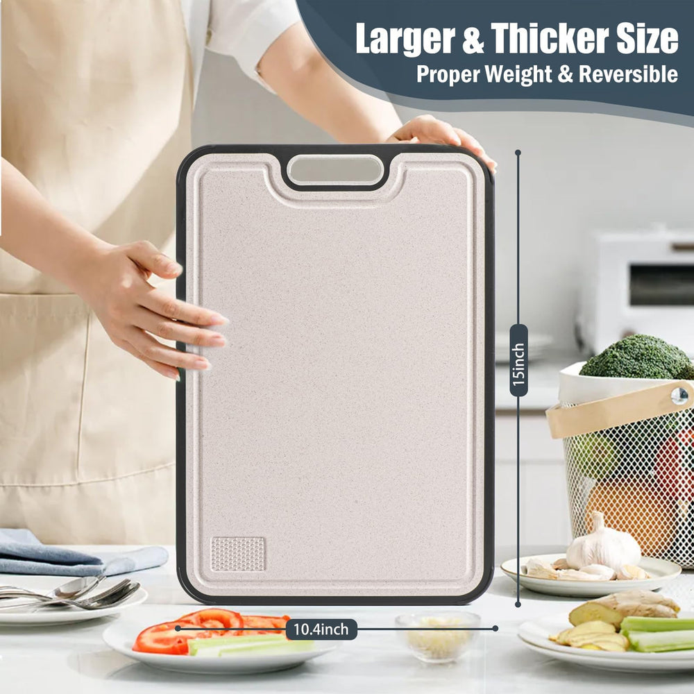cutting board anti-mildew and antibacterial for home food grade chopping board kitchen wheat straw pp cutting board factory wholesale