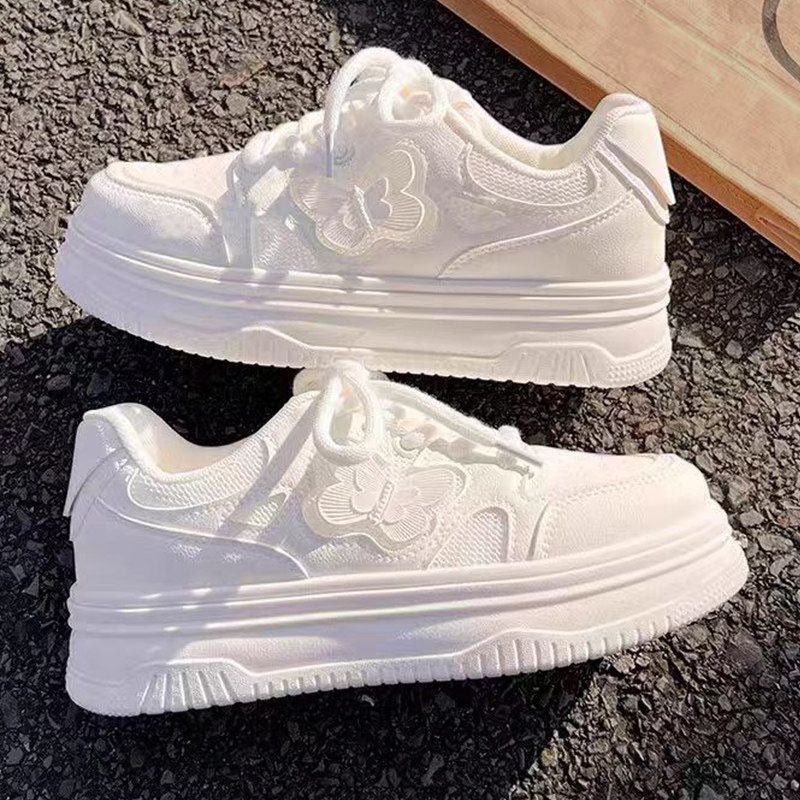 Girls' white sneakers - summer  new collection: kids' breathable mesh athletic shoes, lightweight canvas sneakers for girls and students