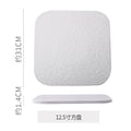 Stone-textured round ceramic plate, suitable for western-style steak, high-end cakes, dim sum, sushi, desserts, and pastries