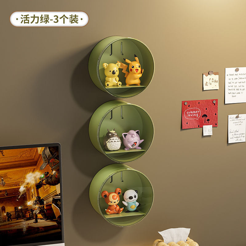 Blind box storage display stand Wall-mounted POP MART display box display Wall-mounted shelf Transparent figure cabinet