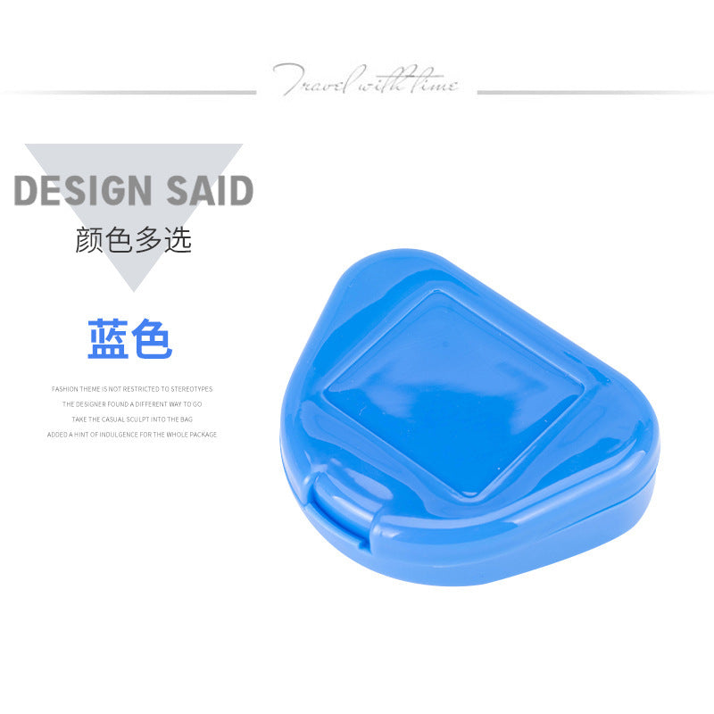 Dental triangle tooth box Orthodontic retainer Storage box Denture denture box Plastic tooth box Tooth tray box Wholesale