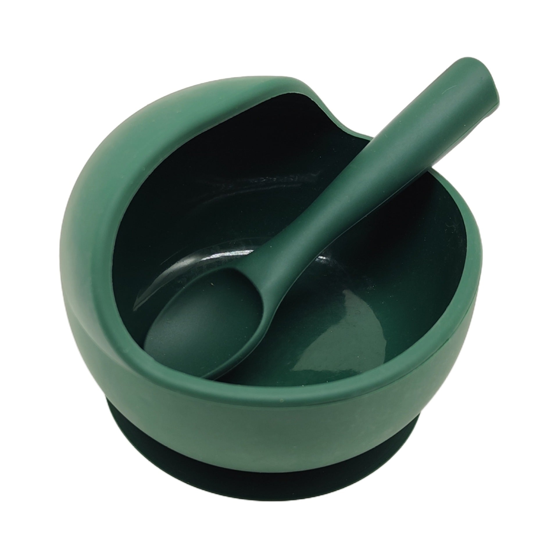 Cross-border supply Children's silicone dinner plates Eating complementary food bowls Anti-drop suction cups Feeding tableware Forks and spoons Silicone bowl sets