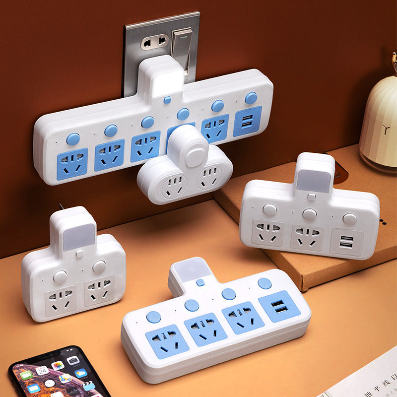 Multi-function usb converter socket panel multi-outlet power strip extension cord dormitory student power strip home use