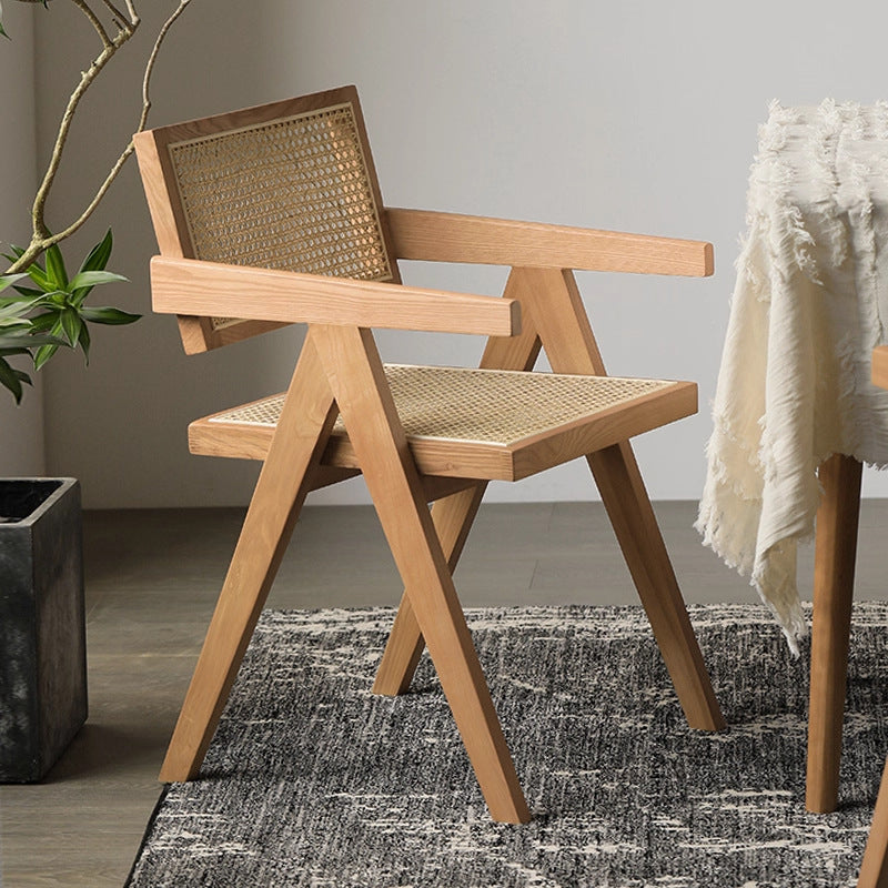 Casual chair recliner white ash solid wood feet living room balcony bedroom for home rest nap lazy small sofa chair