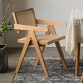Casual chair recliner white ash solid wood feet living room balcony bedroom for home rest nap lazy small sofa chair