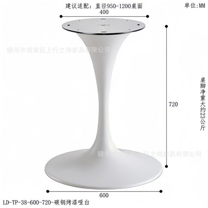 Tulip stainless steel hardware side table hotel b&b project customized light luxury living room corner table factory wholesale