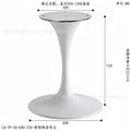 Carbon steel, powder-coated matte white, 600mm diameter