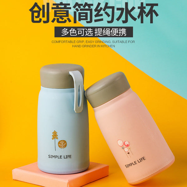 Wholesale celebration store opening, advertising gifts, logo water cup, cute ins student cartoon small Q glass water cup