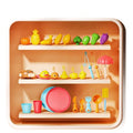 Girls play house sink electric fishing basin kidsartificial fruit and vegetable kitchenware summer water toys