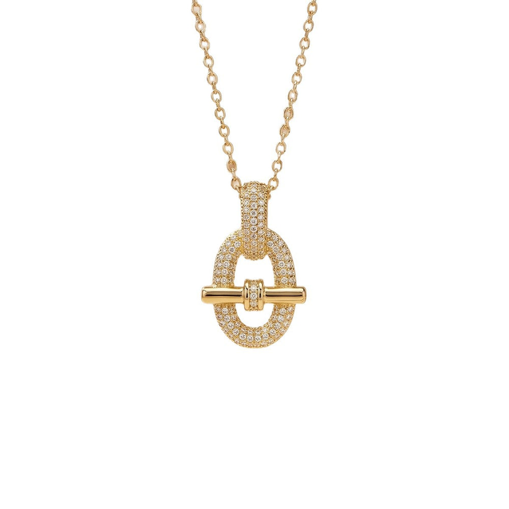popular fashion elegant full diamond cylindrical inlaid zircon necklace accessible luxury women's easiest for matchelegantcasual clavicle chain jewelry