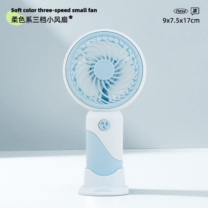 hot-selling handheld mini fan, featuring a cute floral cartoon design. usb powered, desktop mini portable fan, perfect for student gifts and wholesale