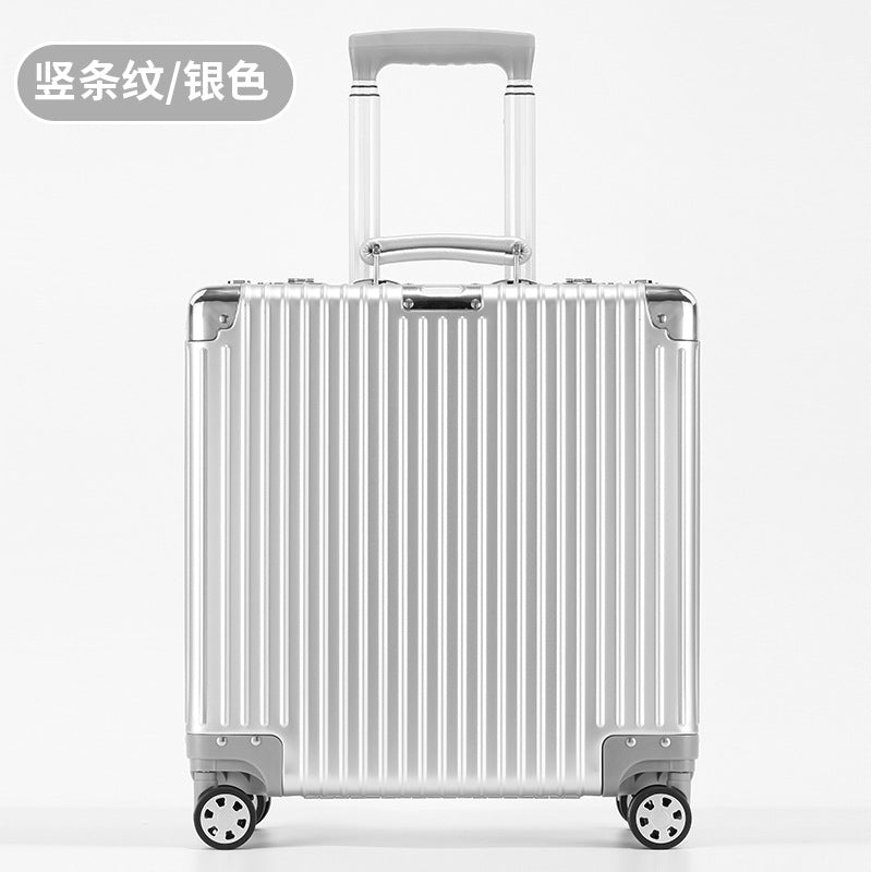 All-aluminum magnesium alloy trolley case 18-inch boarding case 20-inch suitcase bag all-metal small suitcase password box